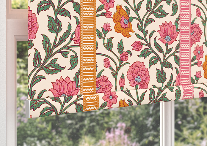 Petal & Block Latika Stripe, Sunset - Twist & Fit Roller Blind - Image 4
